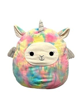 Squishmallows Tie-Dye Llamacorn 16”